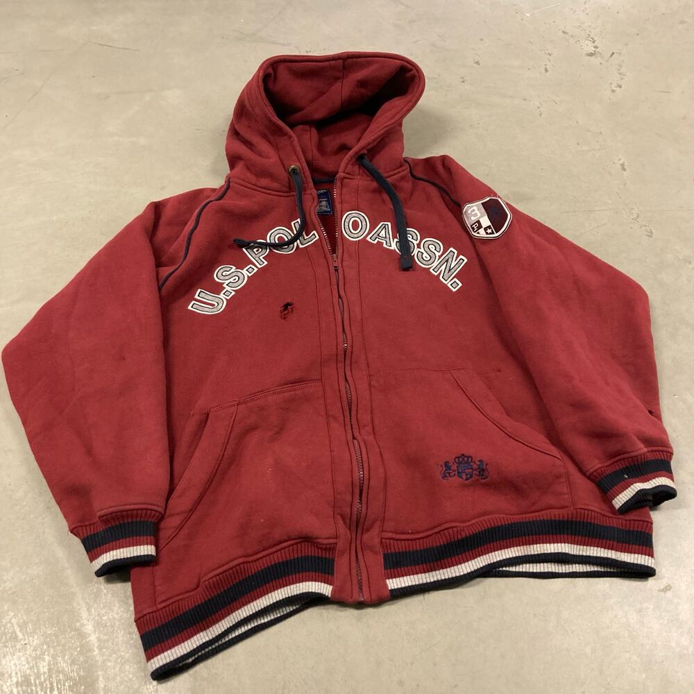 vintage y2k us. Polo assn spellout hoodie